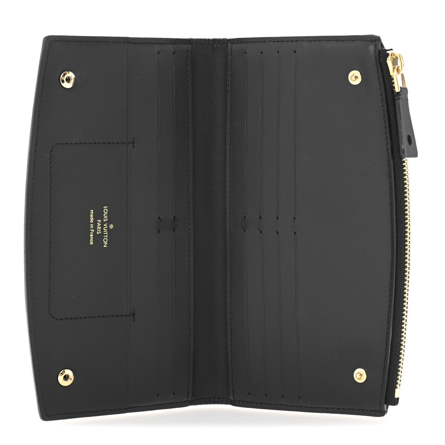Louis Vuitton Calfskin City Steamer Wallet Black 5 of 9
