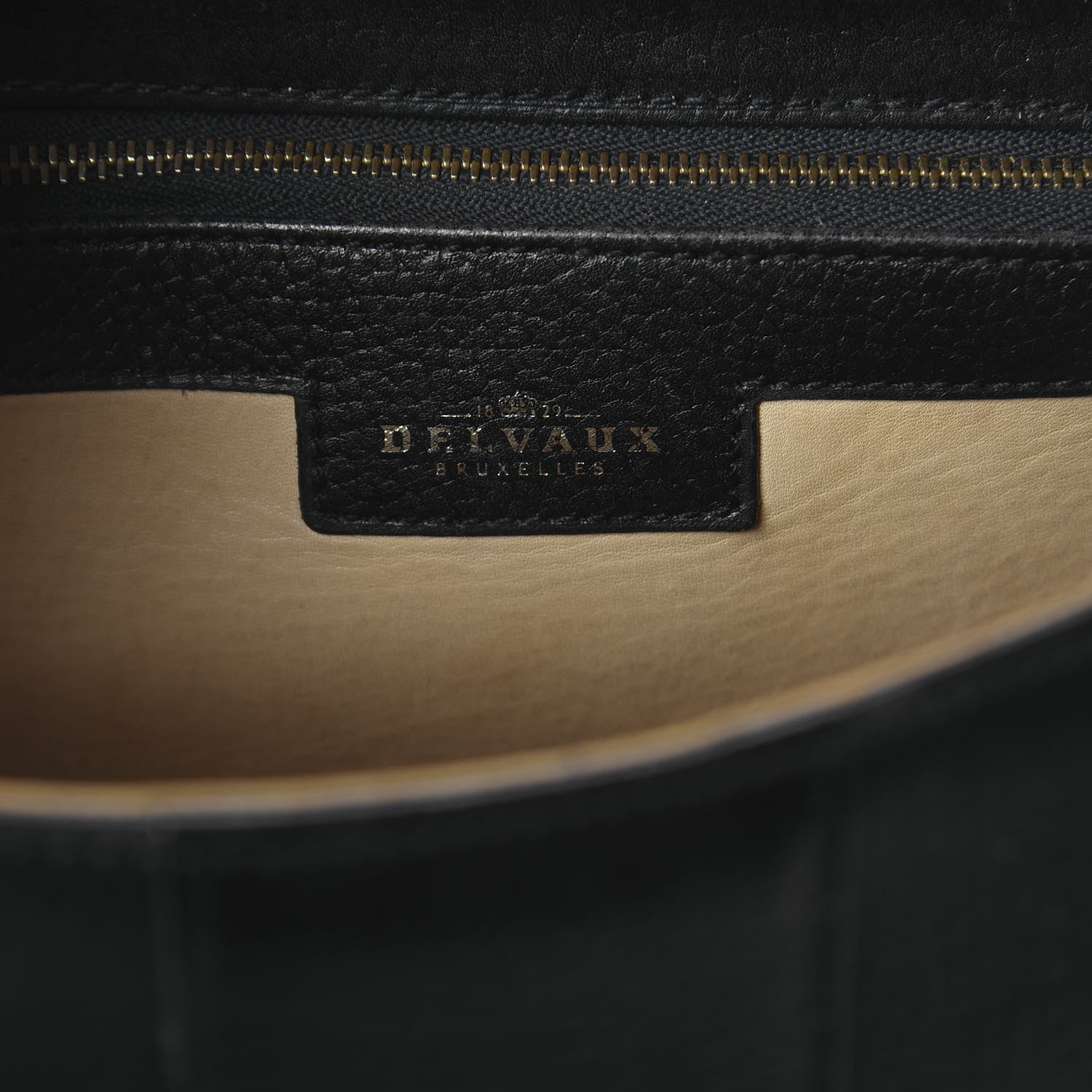 Delvaux Crispy Calfskin MM Brillant Satchel Black 6 of 9
