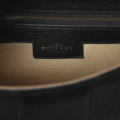Delvaux Crispy Calfskin MM Brillant Satchel Black 6 of 9