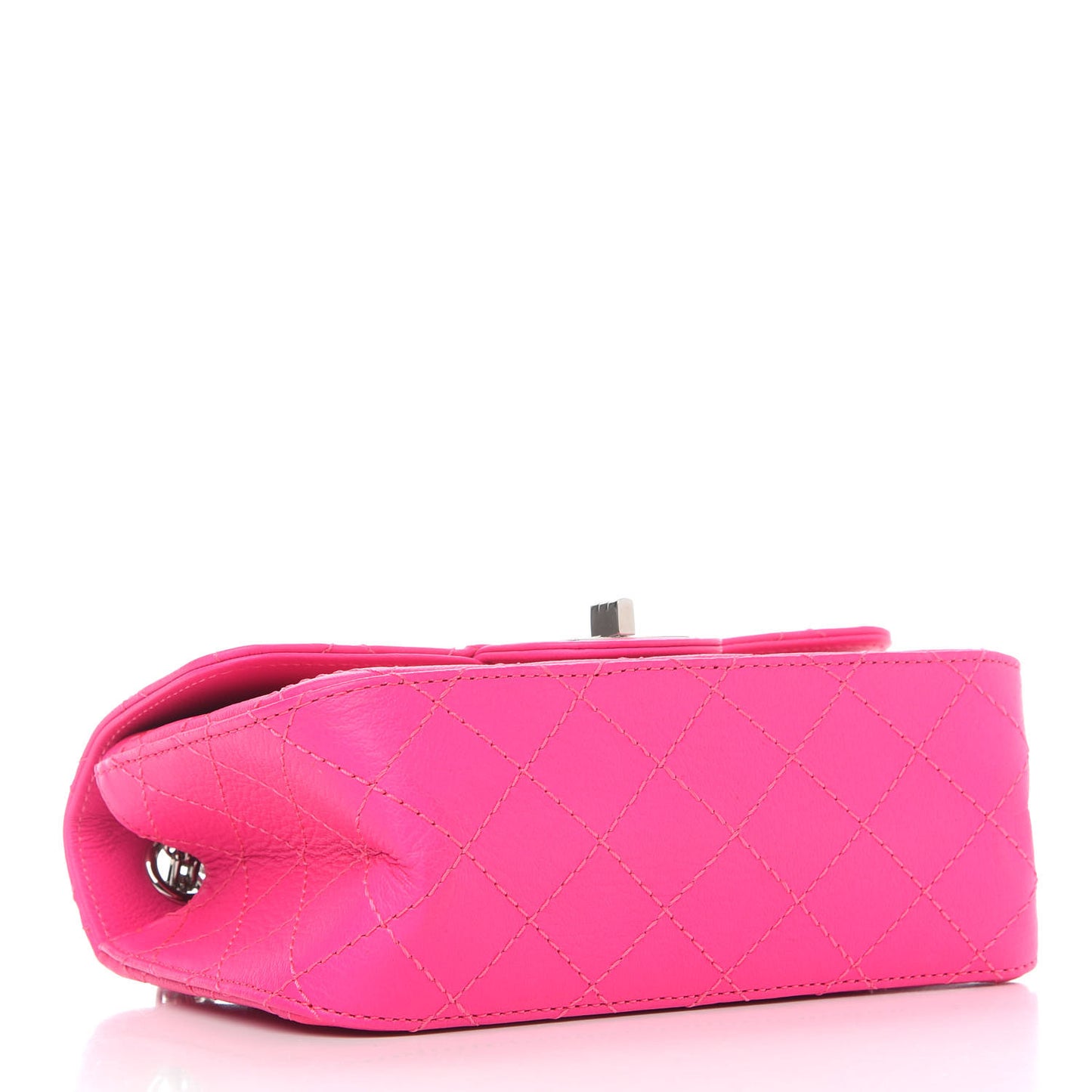 Goatskin Quilted 2.55 Reissue Mini Flap Fluorescent Pink