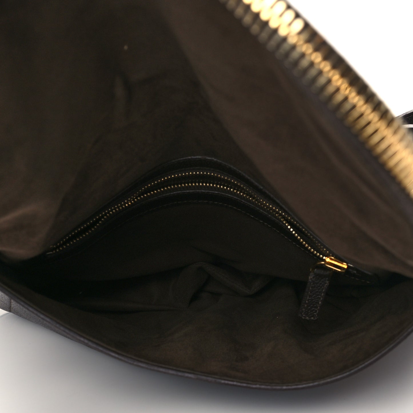 Pebbled Calfskin Large Jennifer Dark Brown