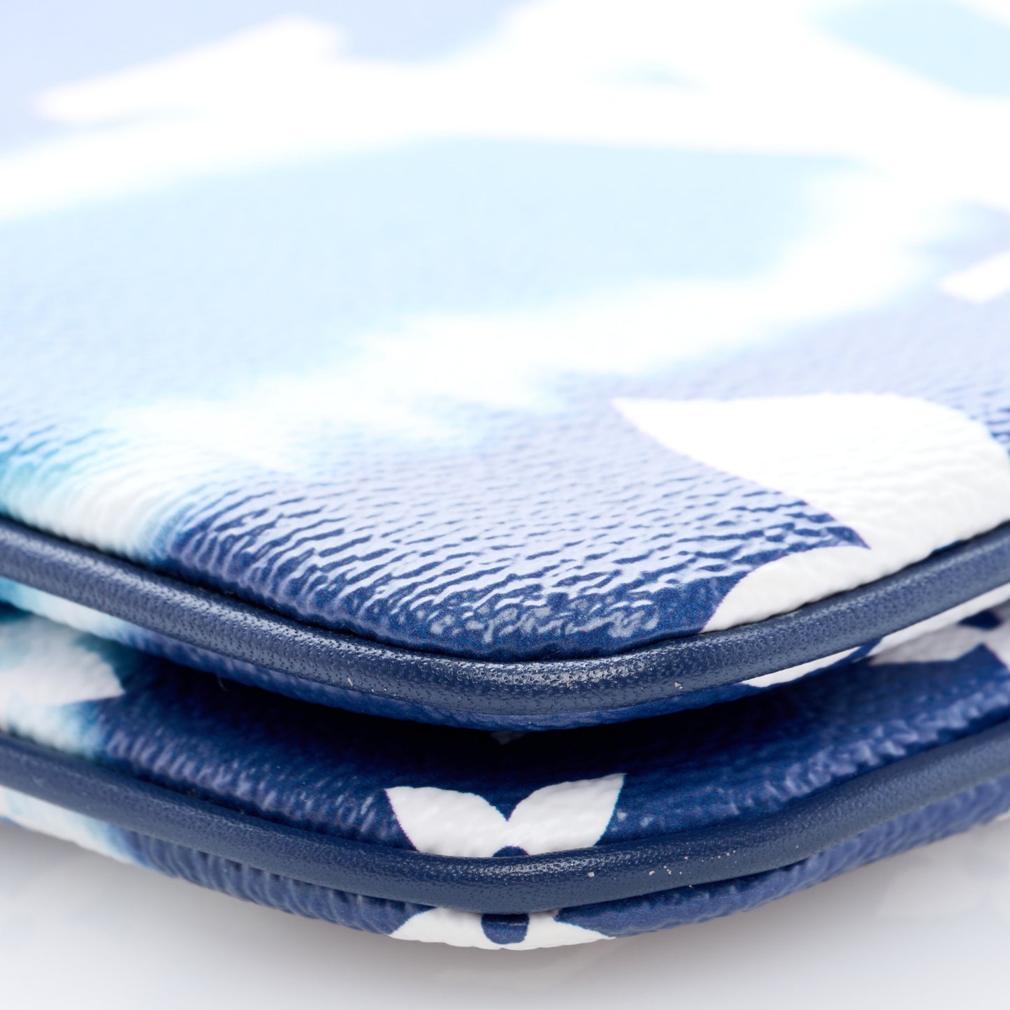 Monogram Giant Escale Double Zip Pochette Blue