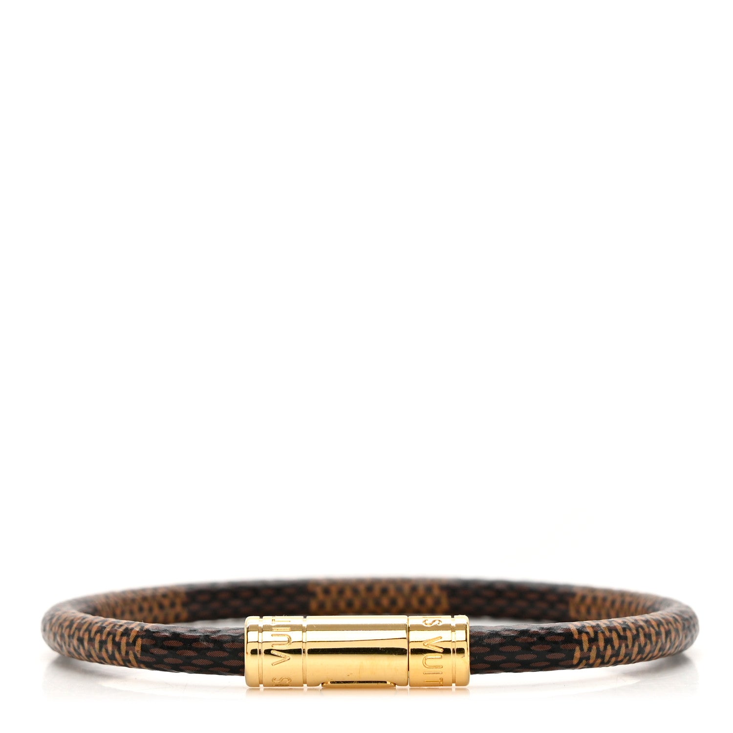 Louis Vuitton Damier Ebene Keep It Bracelet 1 of 4