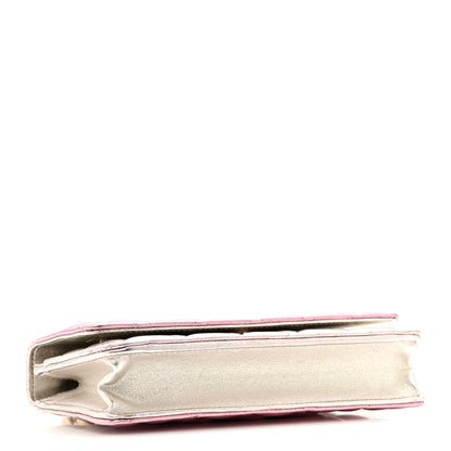 Chanel Gradient Metallic Lambskin Quilted Like A Wallet Wallet On Chain WOC Gold Pink 4 of 14