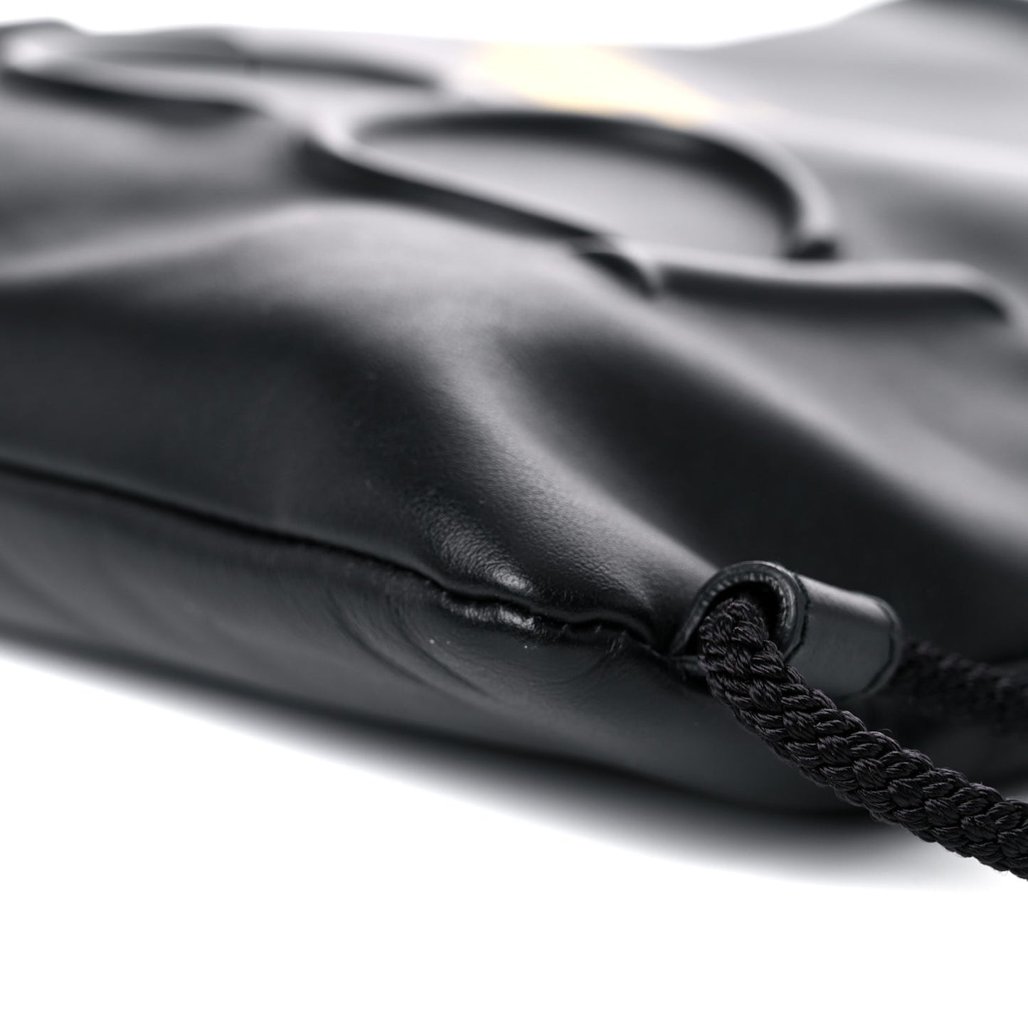 Calfskin Small GucciGhost Drawstring Backpack Black
