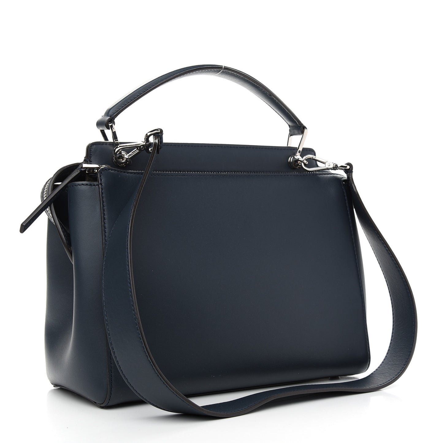 Vitello Baltico Dolce DotCom Satchel Navy Yellow