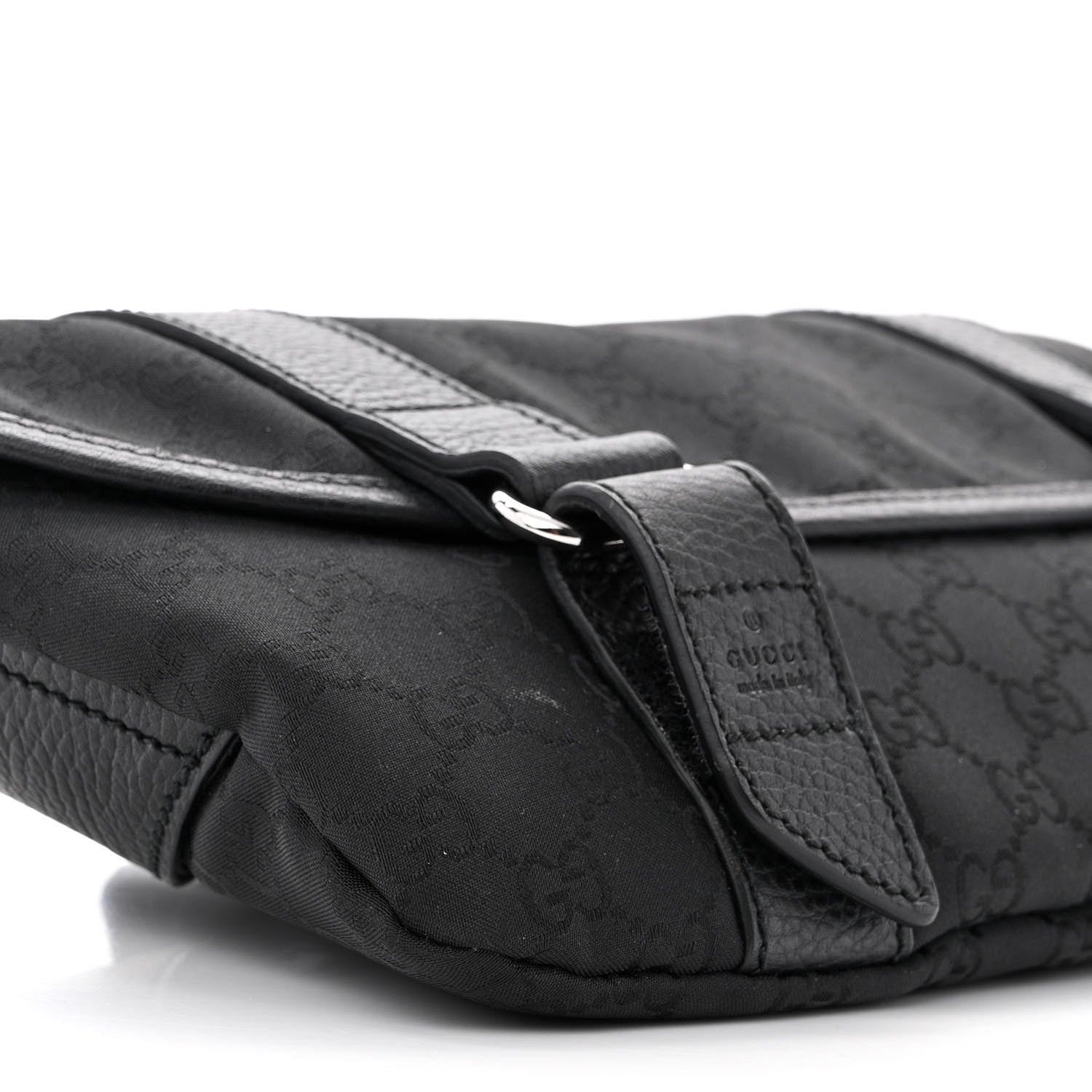 Gucci Monogram Waist Belt Bag Black 9 of 12