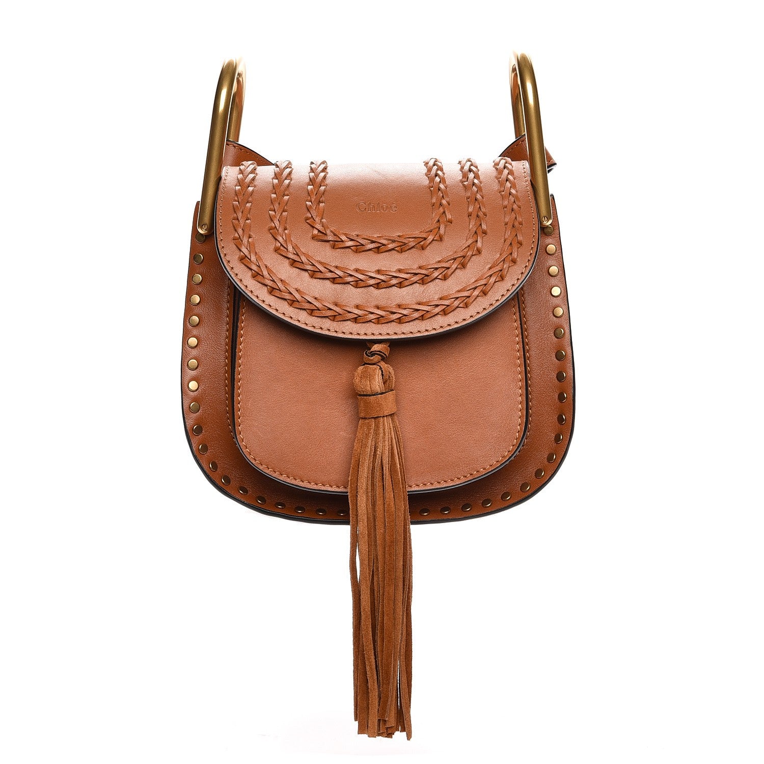 Chloe Calfskin Mini Hudson Shoulder Bag Caramel 3 of 13