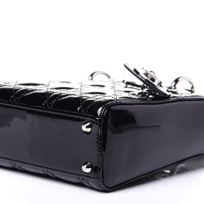 Christian Dior Patent Cannage Mini Lady Dior Black 9 of 11