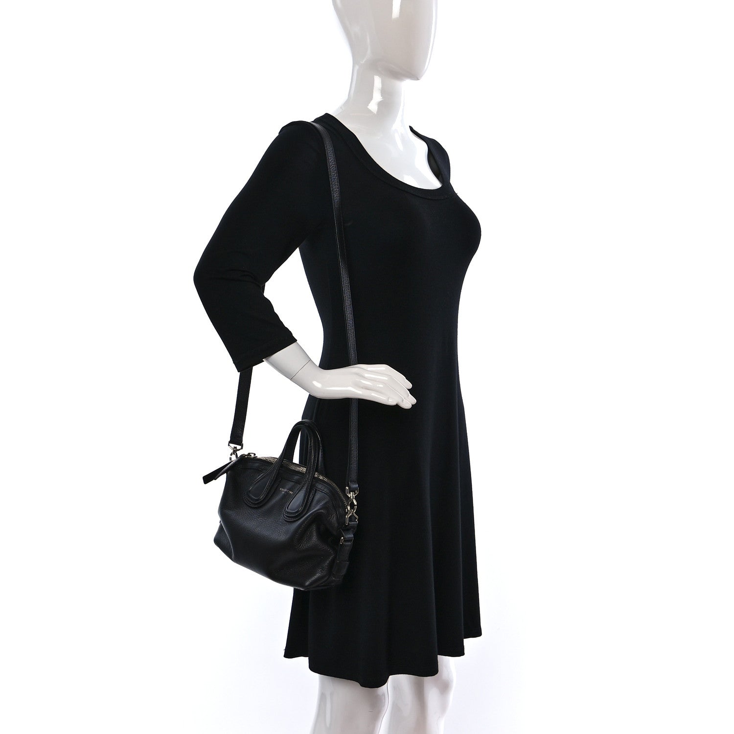 Givenchy Waxed Calfskin Micro Nightingale Black 2 of 9