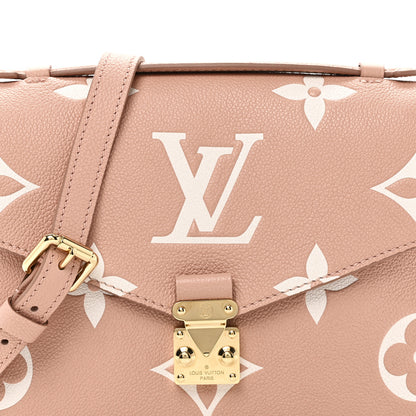 Louis Vuitton Empreinte Monogram Giant Pochette Metis Rose Trianon Cream 7 of 9