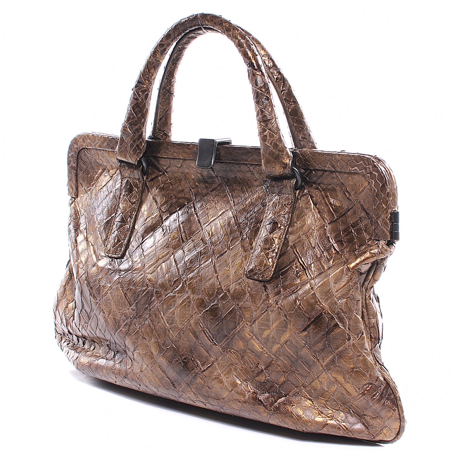 Bottega Veneta Woven Python Frame 5 of 10