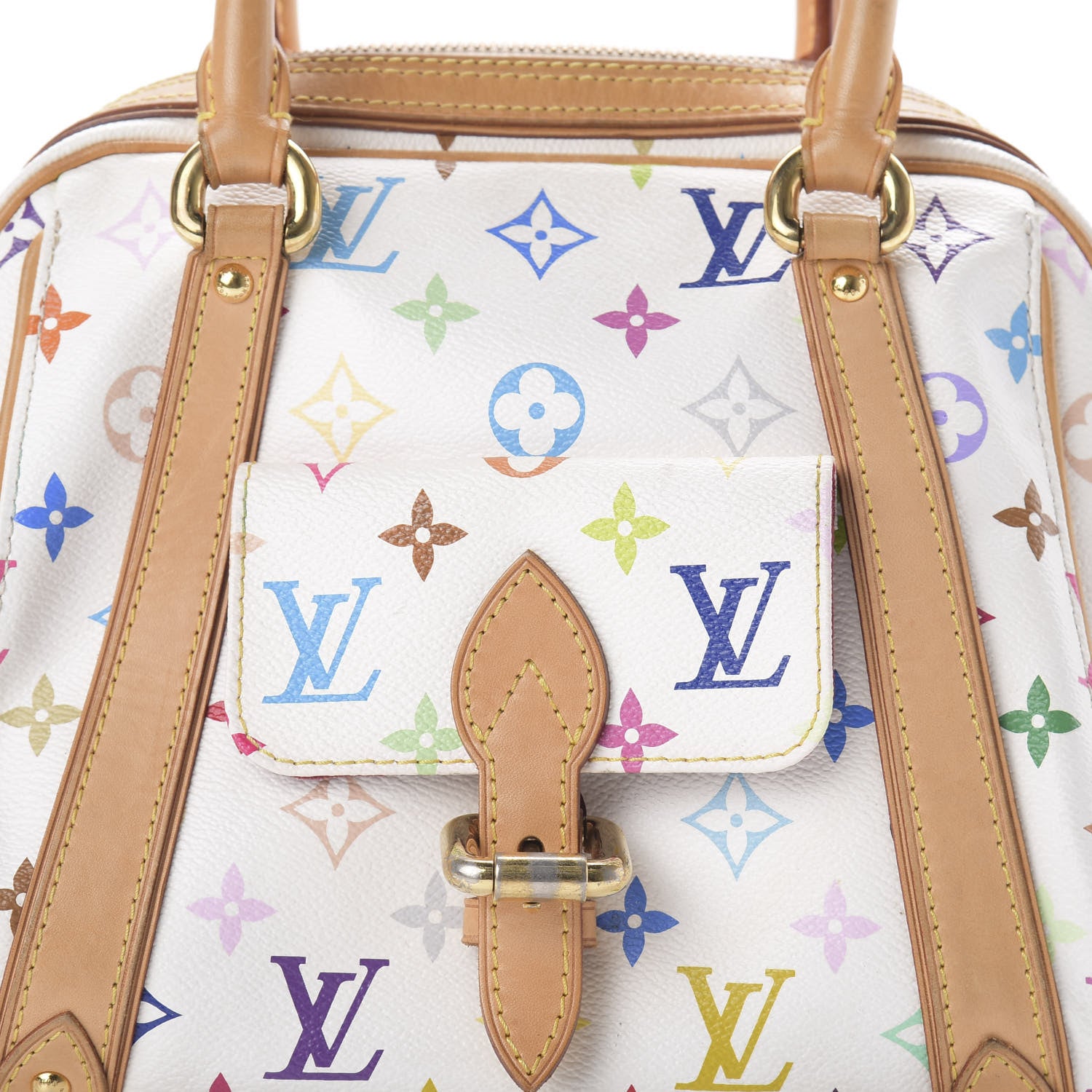 Louis Vuitton Monogram Multicolor Priscilla White 11 of 11