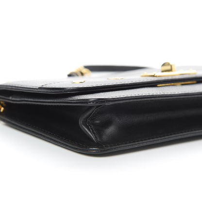 MCM Grained Calfskin Studded Crossbody Bag Black 9 of 15
