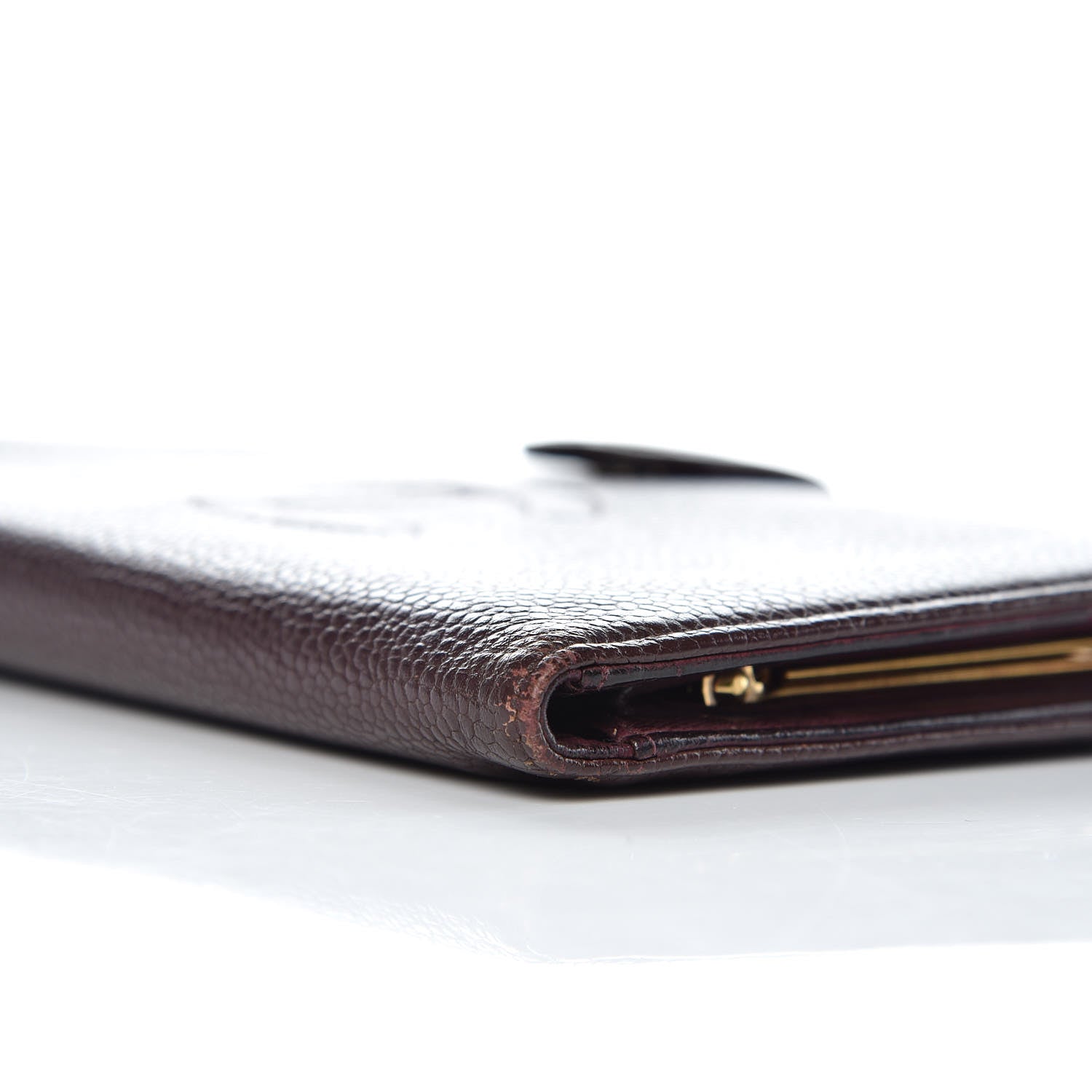 Chanel Caviar Timeless CC French Wallet Burgundy 13 of 14