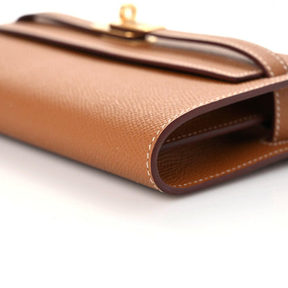 Hermes Epsom Kelly Wallet To Go Gold 6 of 9