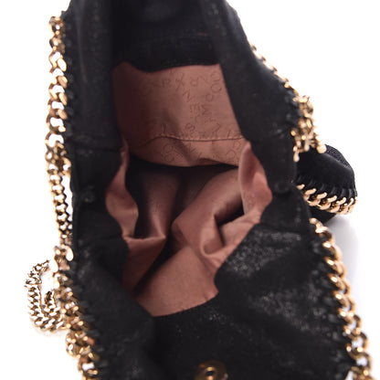 Stella McCartney Shaggy Deer Mini Falabella Fold Over Tote Black 5 of 10