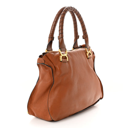 Chloe Calfskin Medium Marcie Satchel Tan 3 of 15