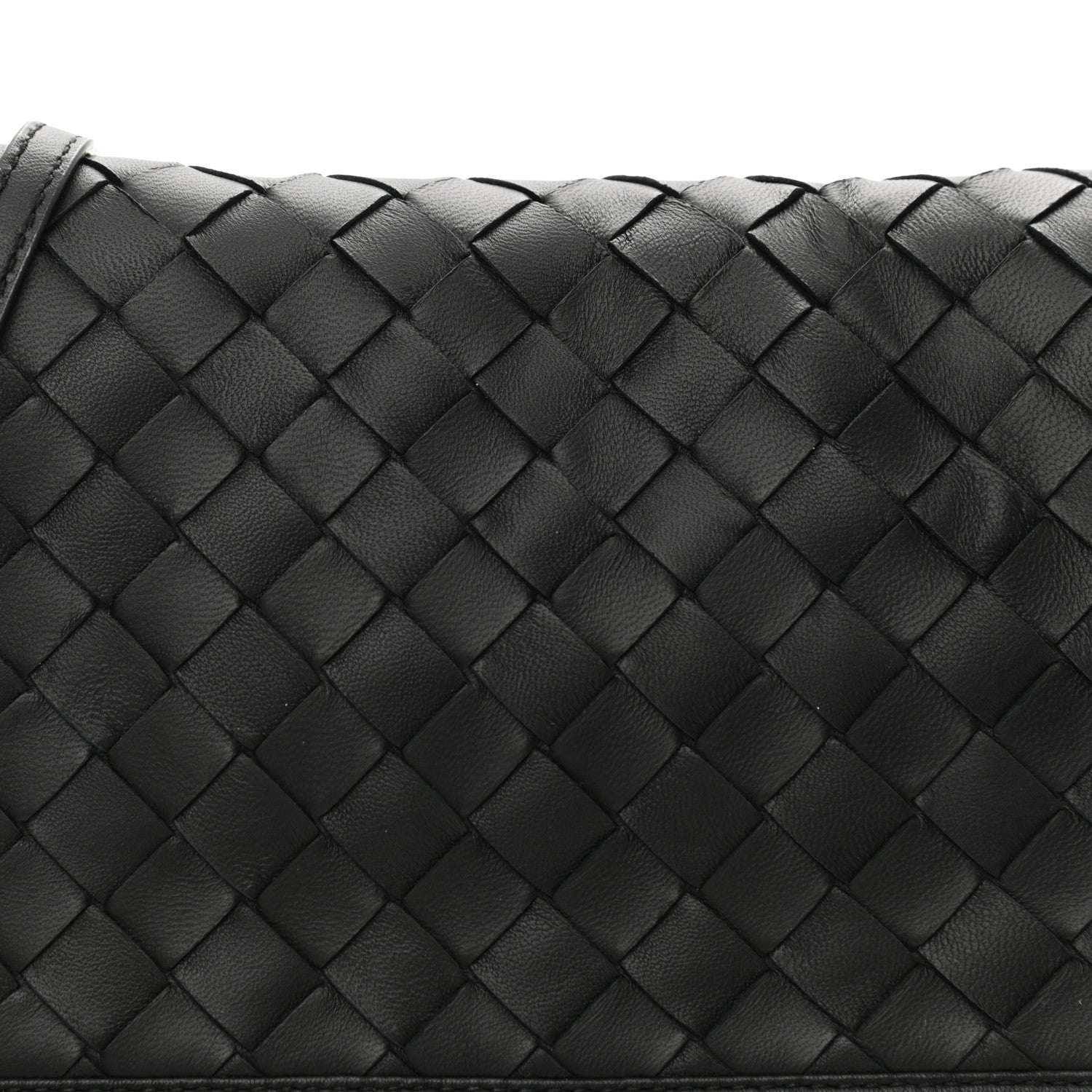 Bottega Veneta Nappa Intrecciato Crossbody Messenger Flap Black 8 of 10