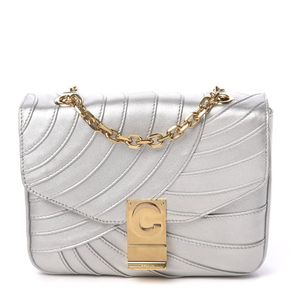Celine Metallic Calfskin Small Patchwork C Bag Silver 1 of 10