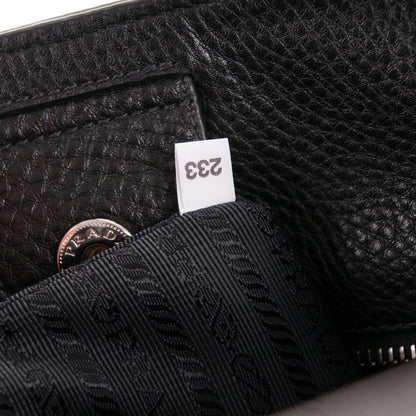 Prada Vitello Daino Tote Nero Black 8 of 9