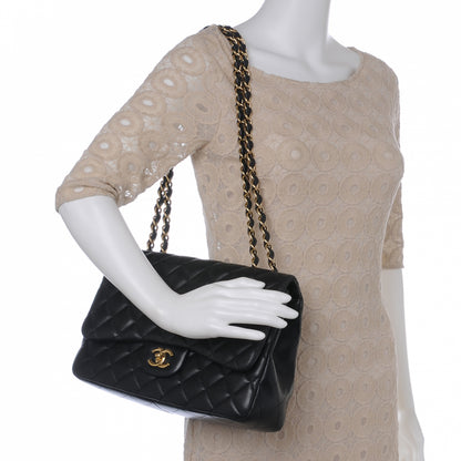 Chanel Lambskin Jumbo Single Flap Black 2 of 7