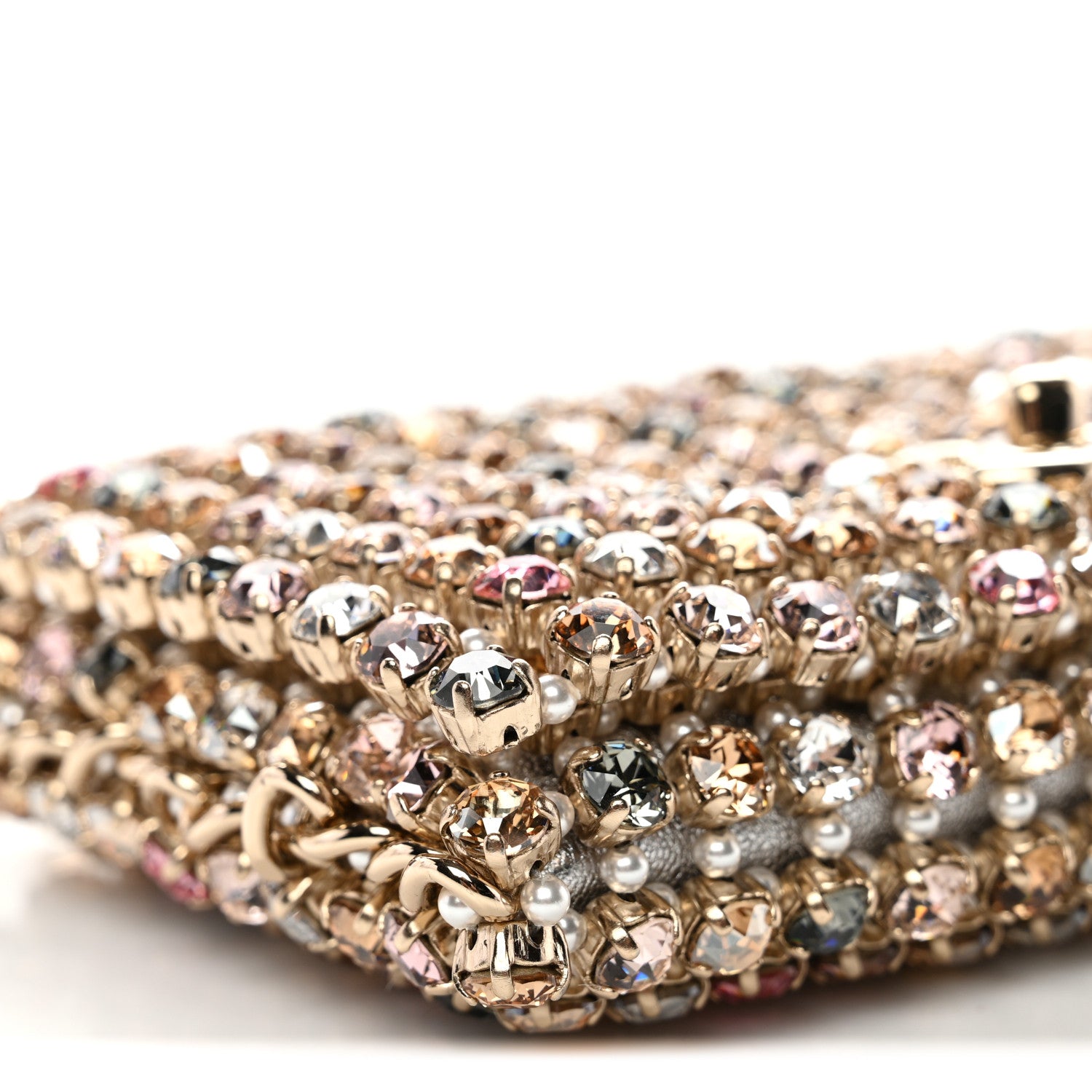 Chanel Metal Pearl Minaudiere CC Mini Evening Bag Multicolor 8 of 10