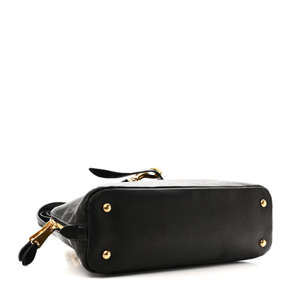 Miu Miu Nappa Aviator Regular Aventure Bag Black 4 of 9