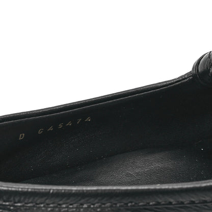 Chanel Crumpled Lambskin Quilted CC Turnlock Loafers 39 Black 8 of 9