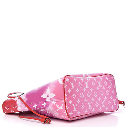 Louis Vuitton Monogram Escale Neverfull MM Rouge 4 of 9