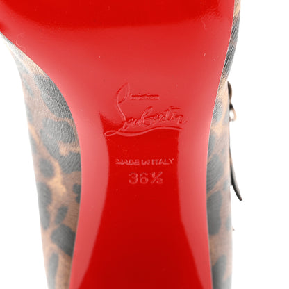 Christian Louboutin Calfskin Miss Jane Mary Janes 55 Pumps 36.5 Leopard 6 of 7