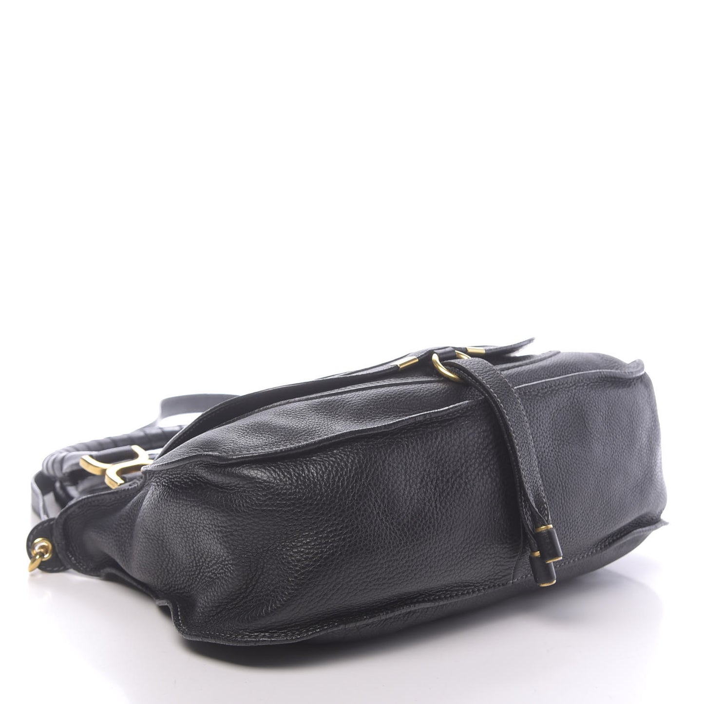 Calfskin Medium Marcie Satchel Black