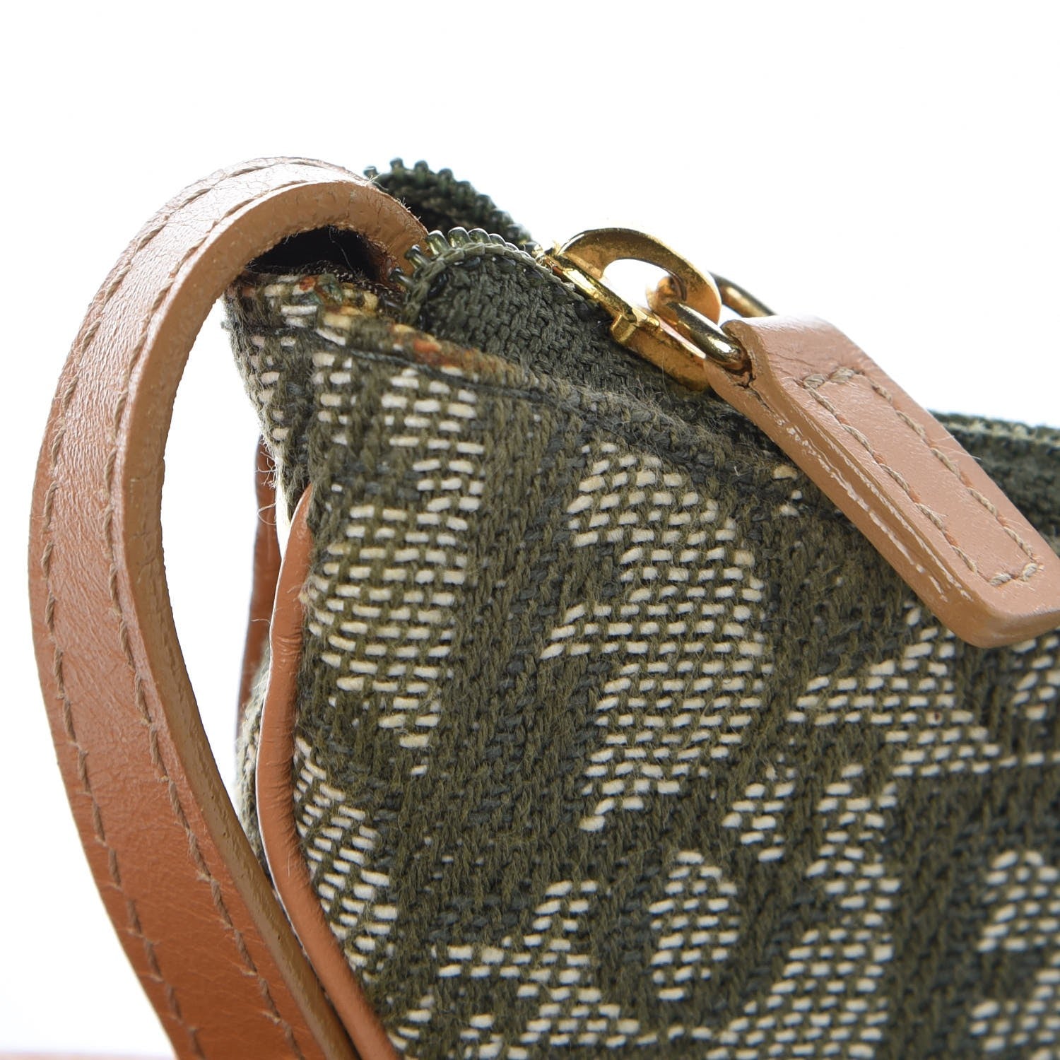 Christian Dior Monogram Saddle Coin Purse Green 8 of 9