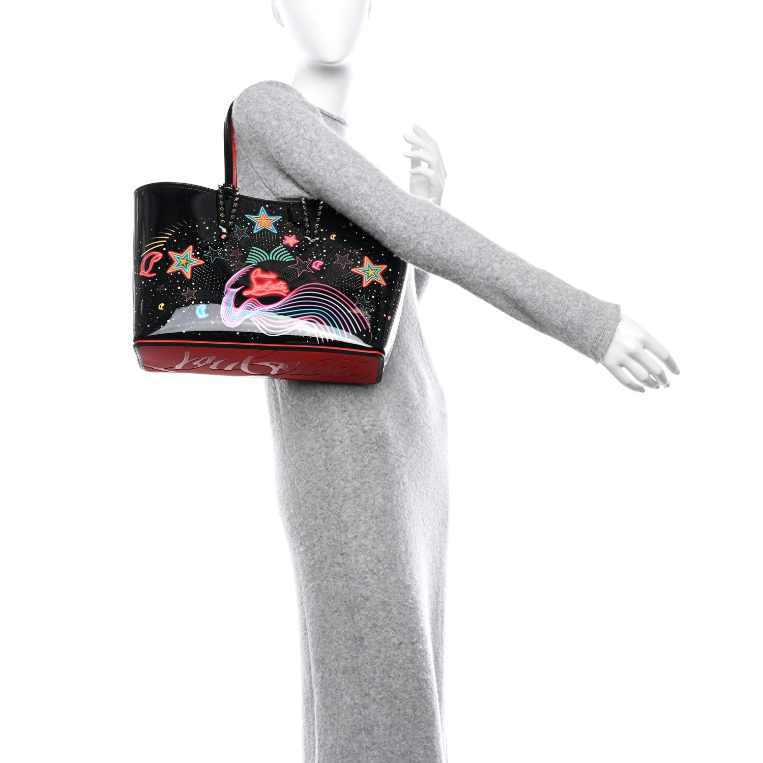 Christian Louboutin Patent Calfskin Small Starlight Cabata Tote Multicolor 2 of 8