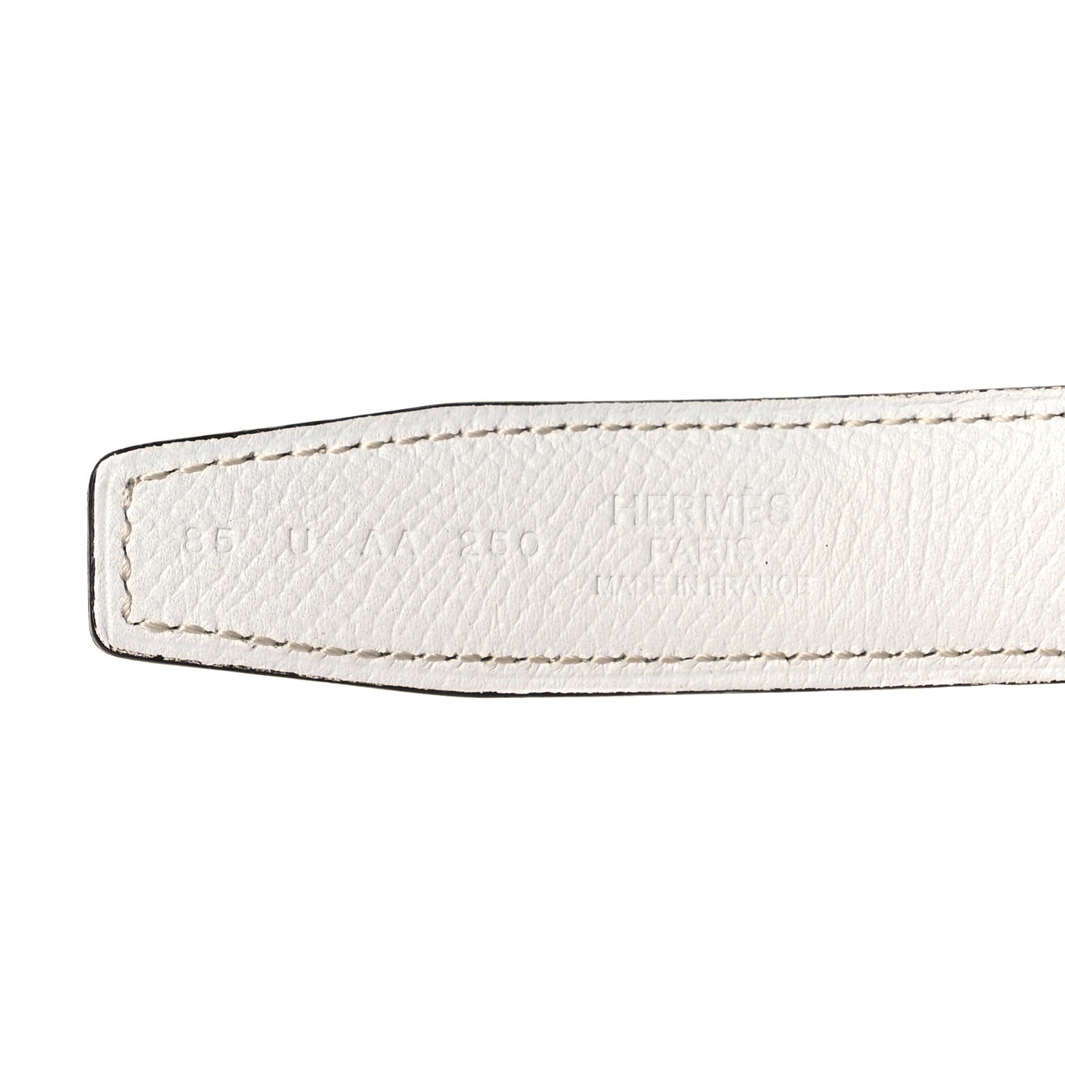Hermes Epsom Swift 24mm Escale Belt 85 85 34 White Etoupe 5 of 6