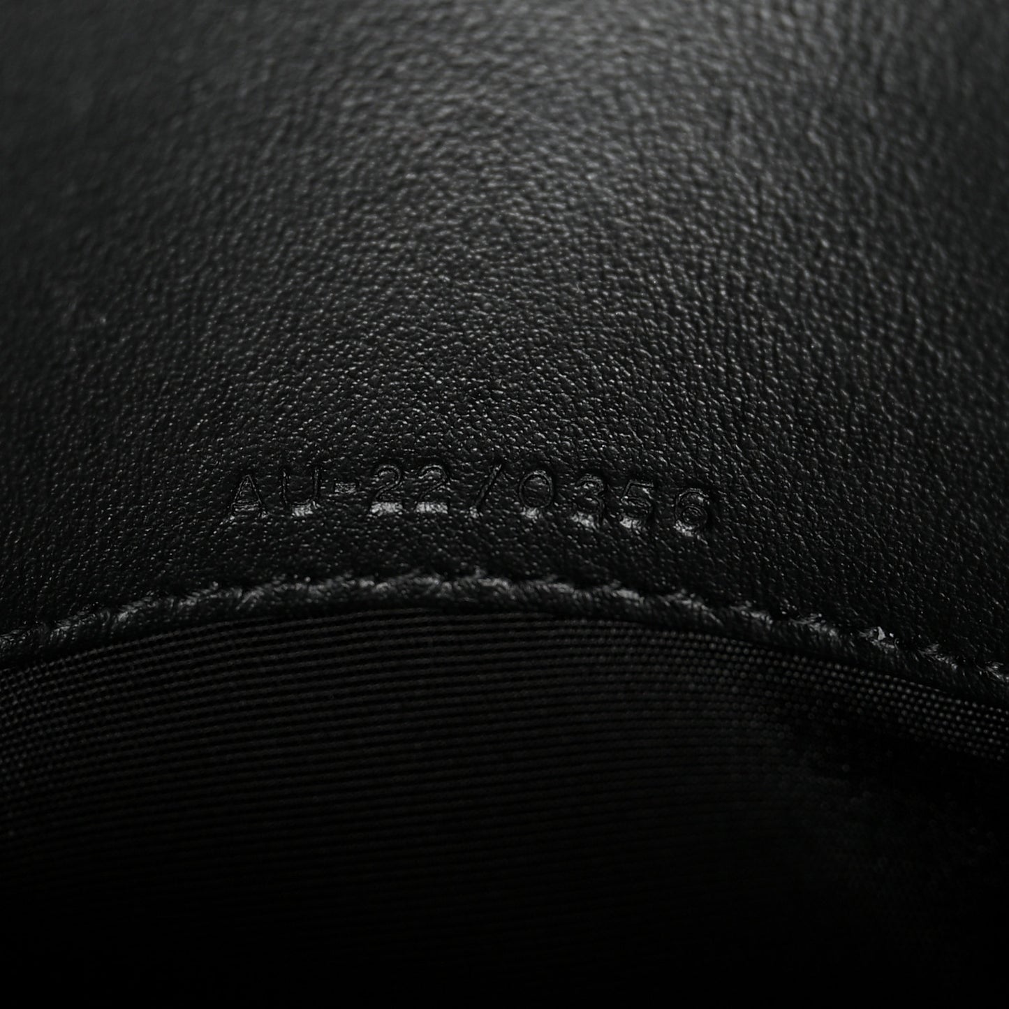Suede Crystal Gancini Wallet On Chain Black