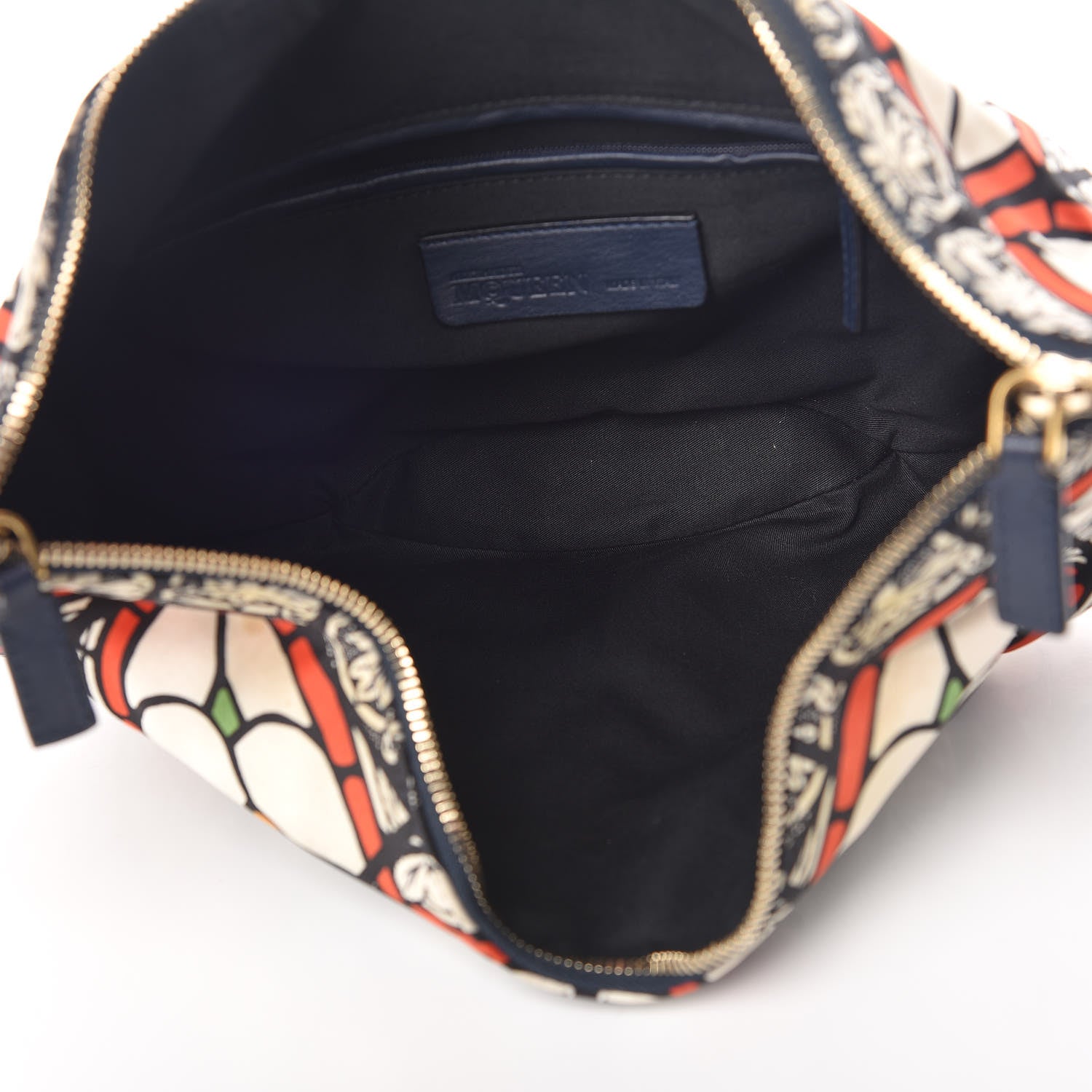Alexander McQueen Silk Stained Glass De Manta Clutch White 5 of 12