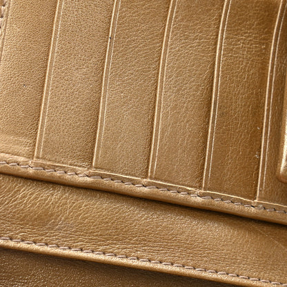 Gucci Metallic Guccissima Abbey Continental Wallet Gold 10 of 11