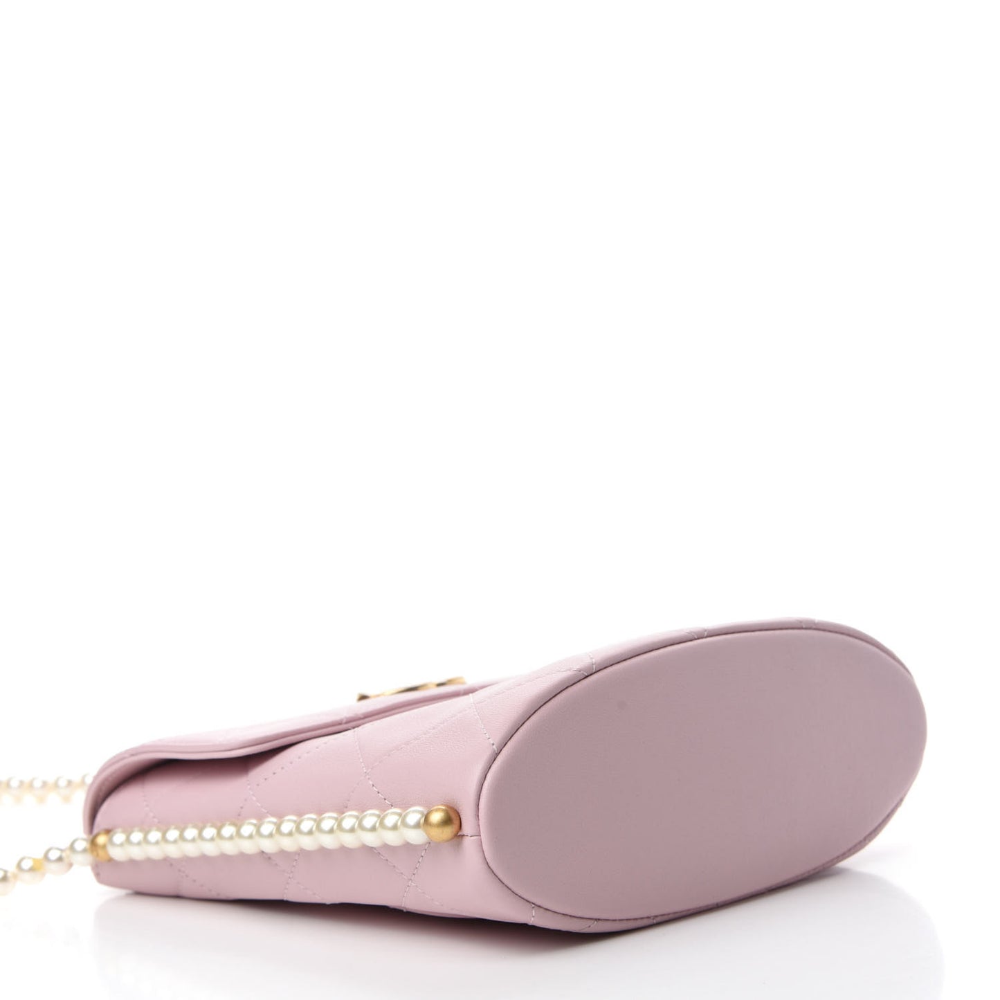 Calfskin Quilted Pearl Small About Pearls Hobo Bag Light Pink