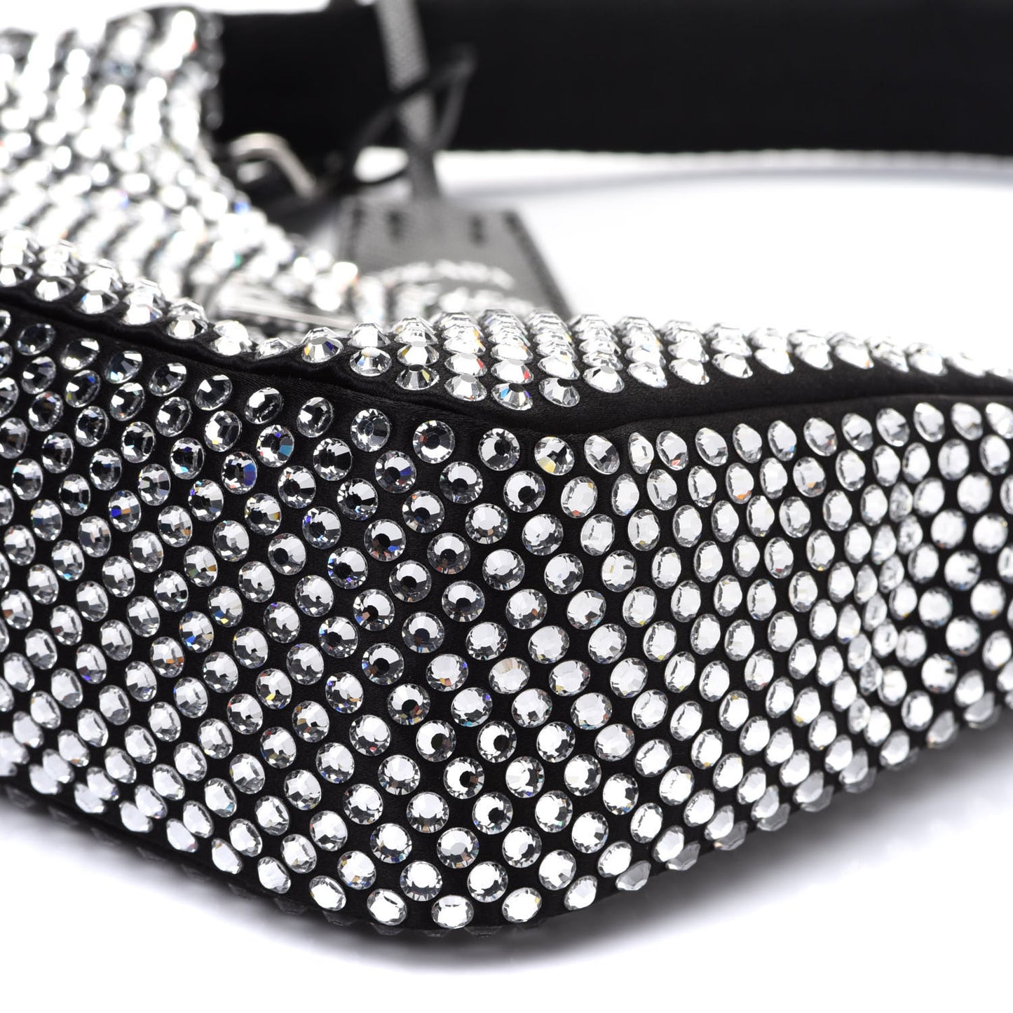 Satin Crystal Mini Re-Edition 2000 Bag Cristal