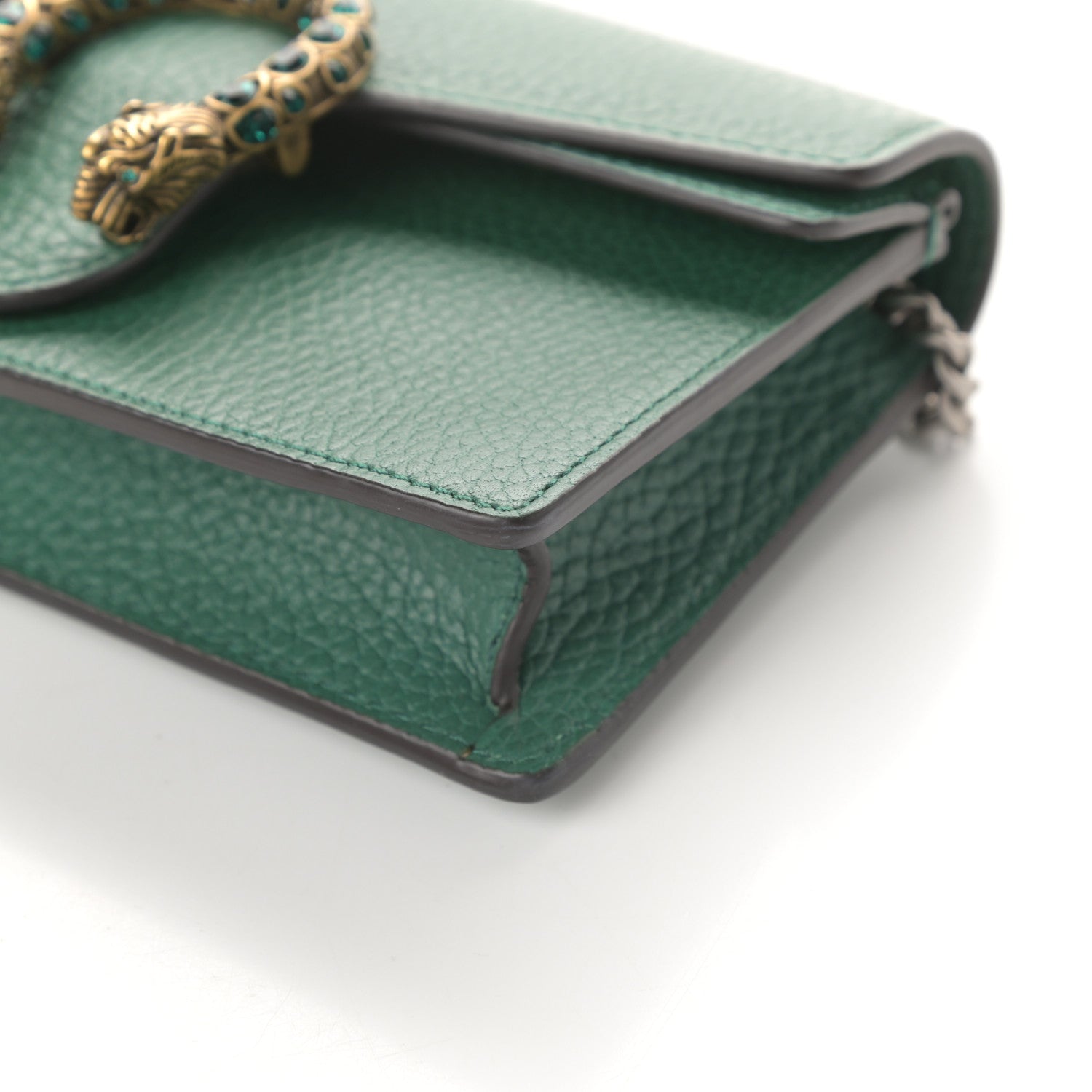 Gucci Calfskin Super Mini Dionysus Shoulder Bag Emerald 9 of 9