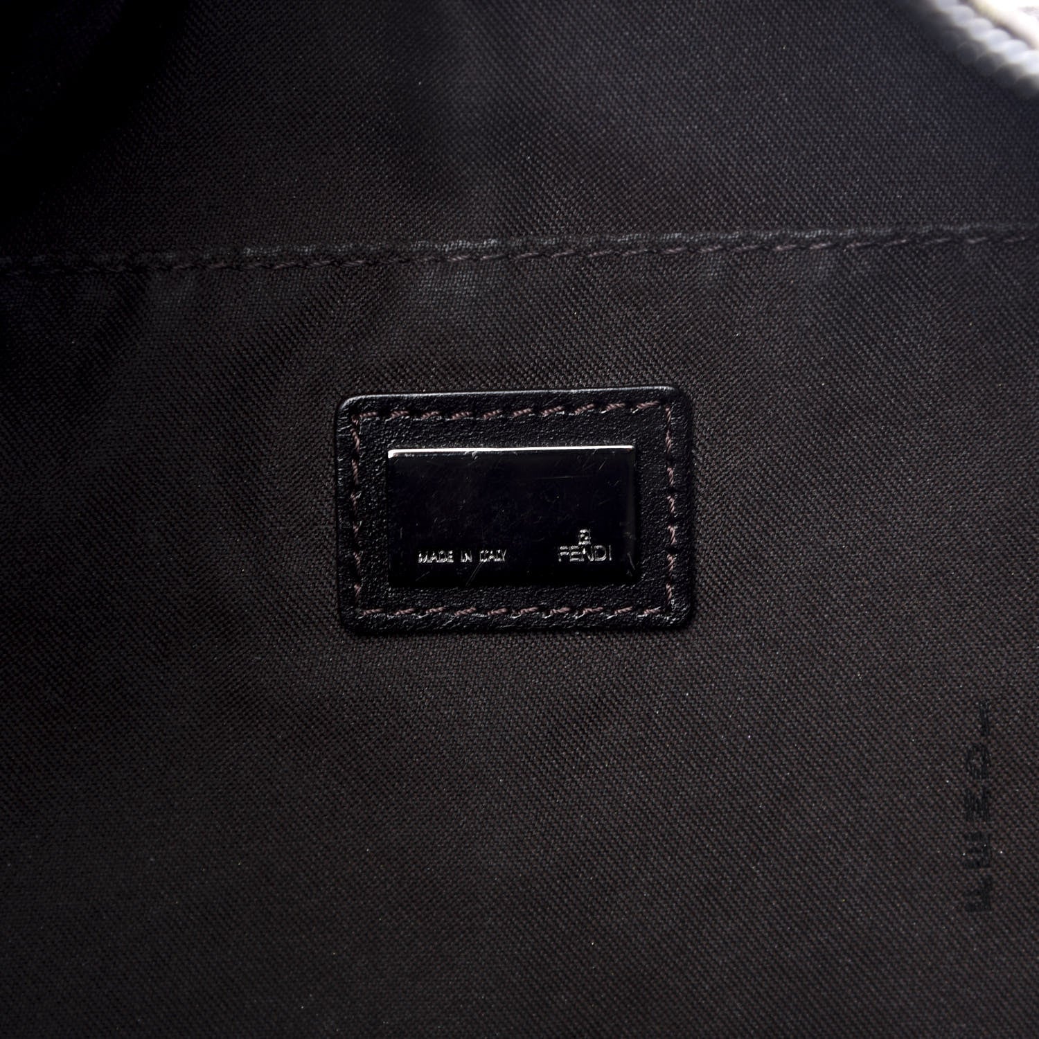 Fendi Zucchino Vitello Medium Chef Hobo Testa di Moro Beige 5 of 8