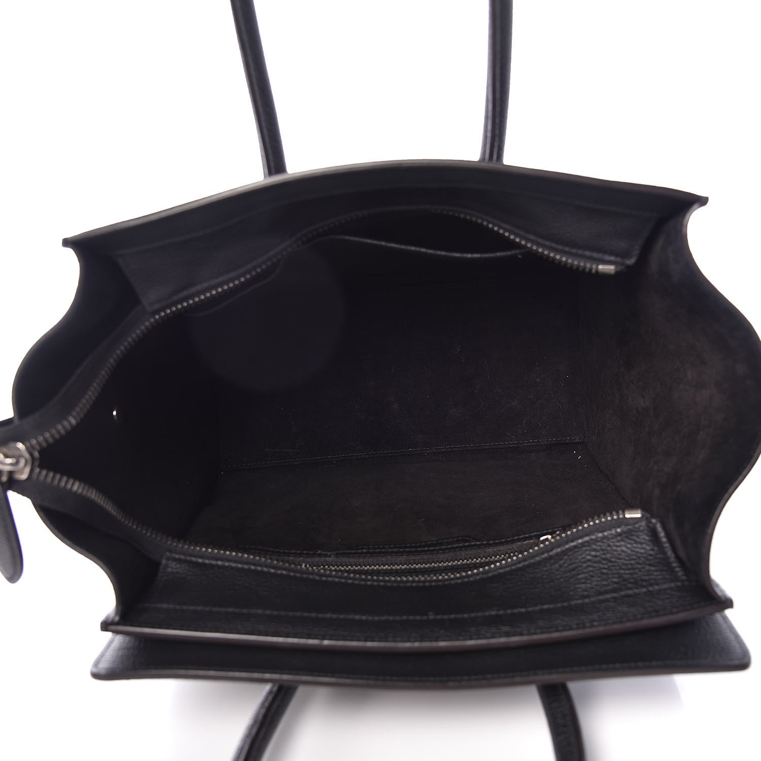 Celine Drummed Calfskin Micro Luggage Black 5 of 15