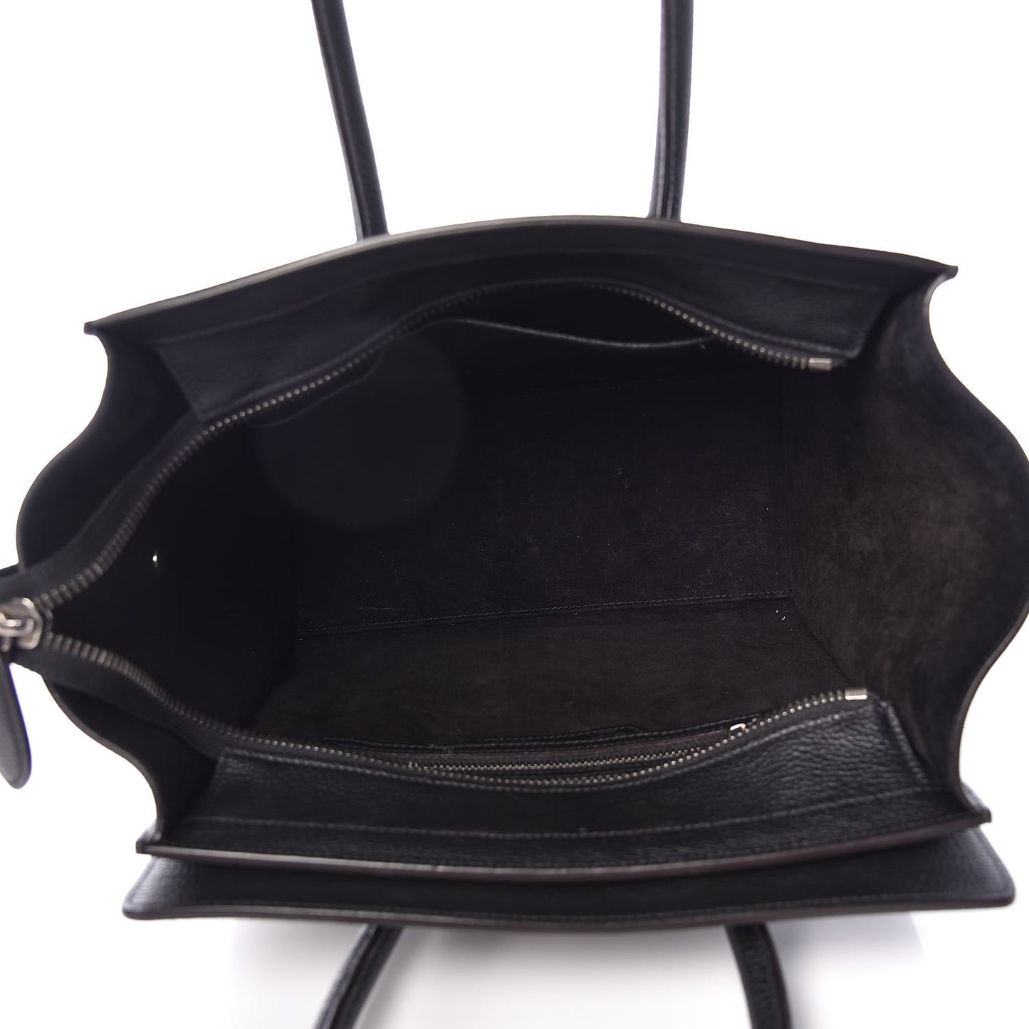 Drummed Calfskin Micro Luggage Black