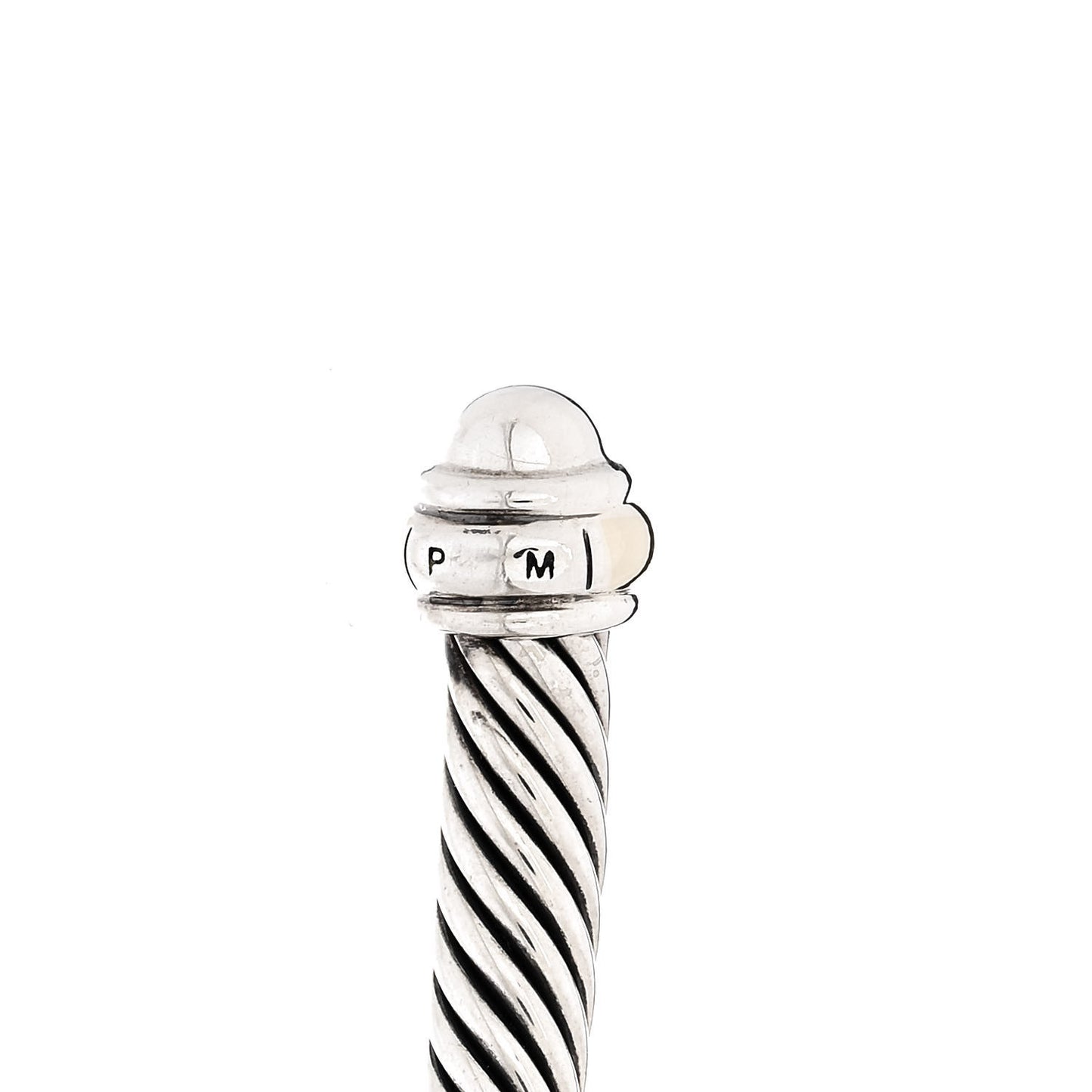 Sterling Silver 18K Yellow Gold 4mm Cable Classics Bracelet