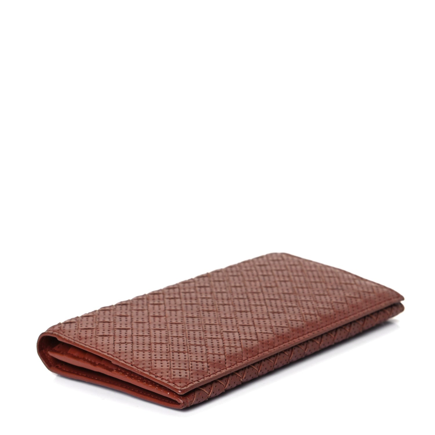 Bottega Veneta Nappa Intrecciato Perforated Continental Flap Wallet 3 of 7