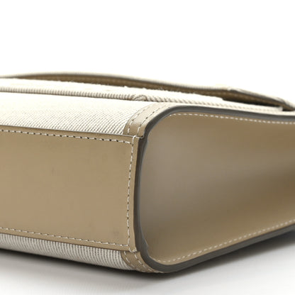 Burberry Canvas Calfskin Horseferry Print Mini Pocket Bag Ecru 8 of 12