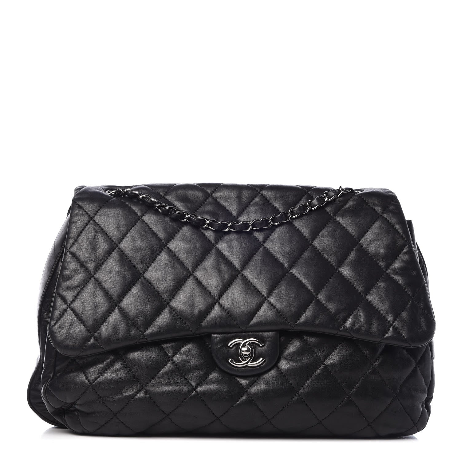 Chanel Lambskin Quilted 3 Maxi Flap Bag Black 1 of 13