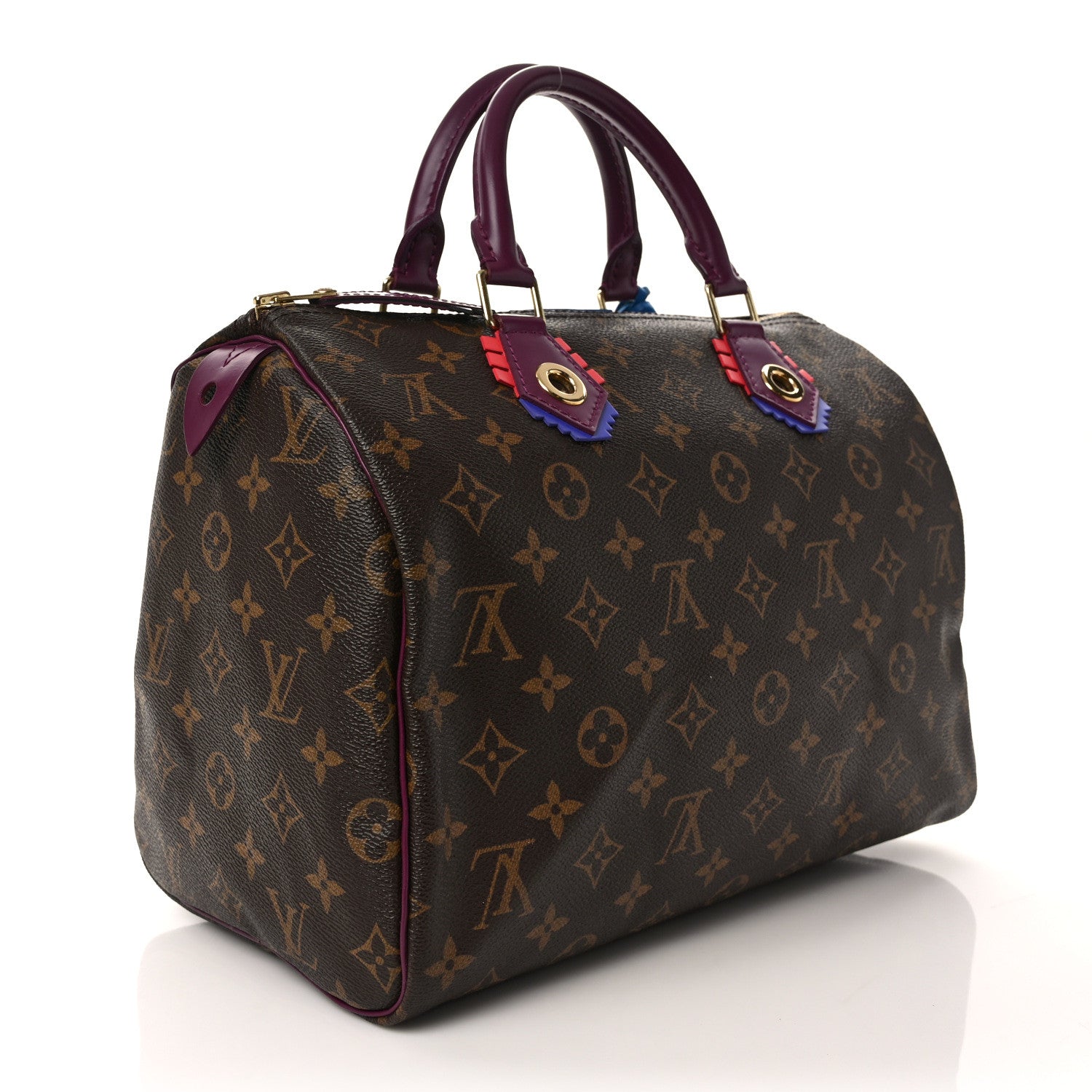 Louis Vuitton Monogram Totem Speedy 30 Magenta 3 of 10