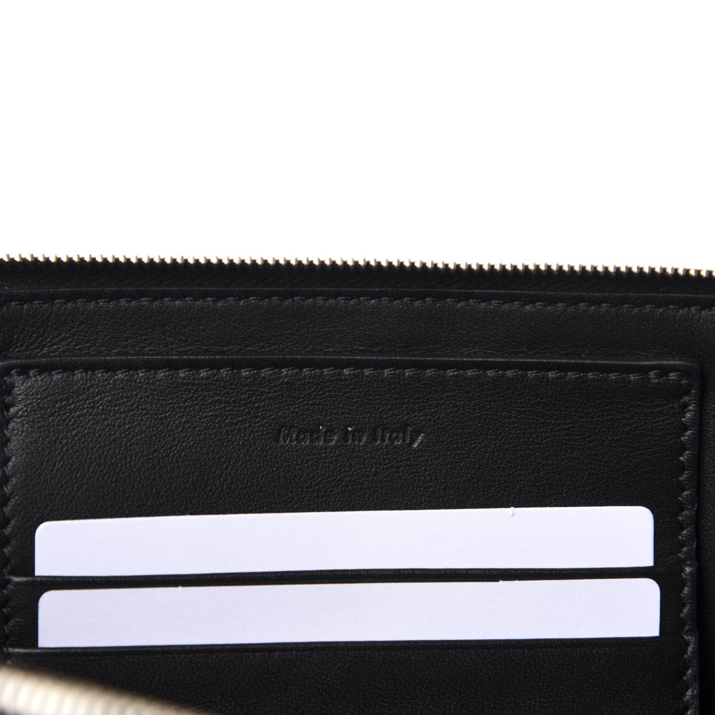Calfskin Large Made In Clutch Pouch Black